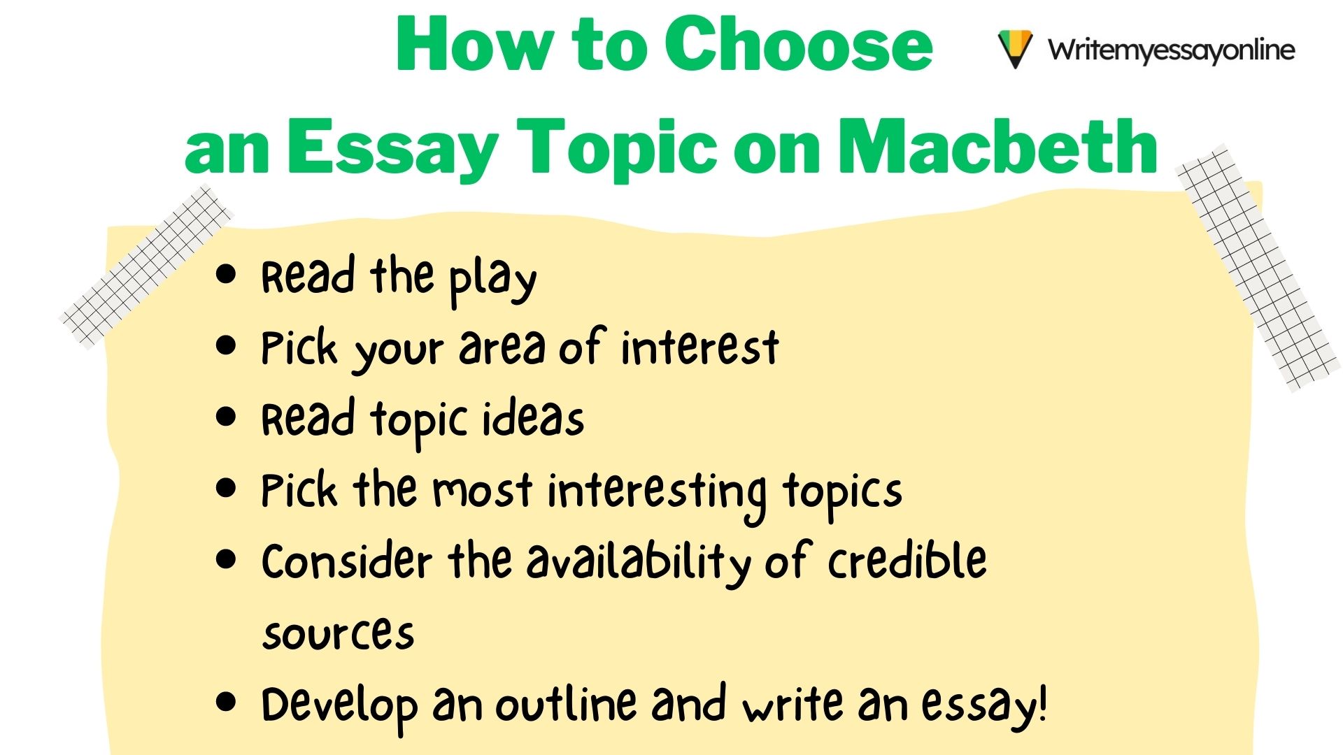 how to choose macbeth essay topics