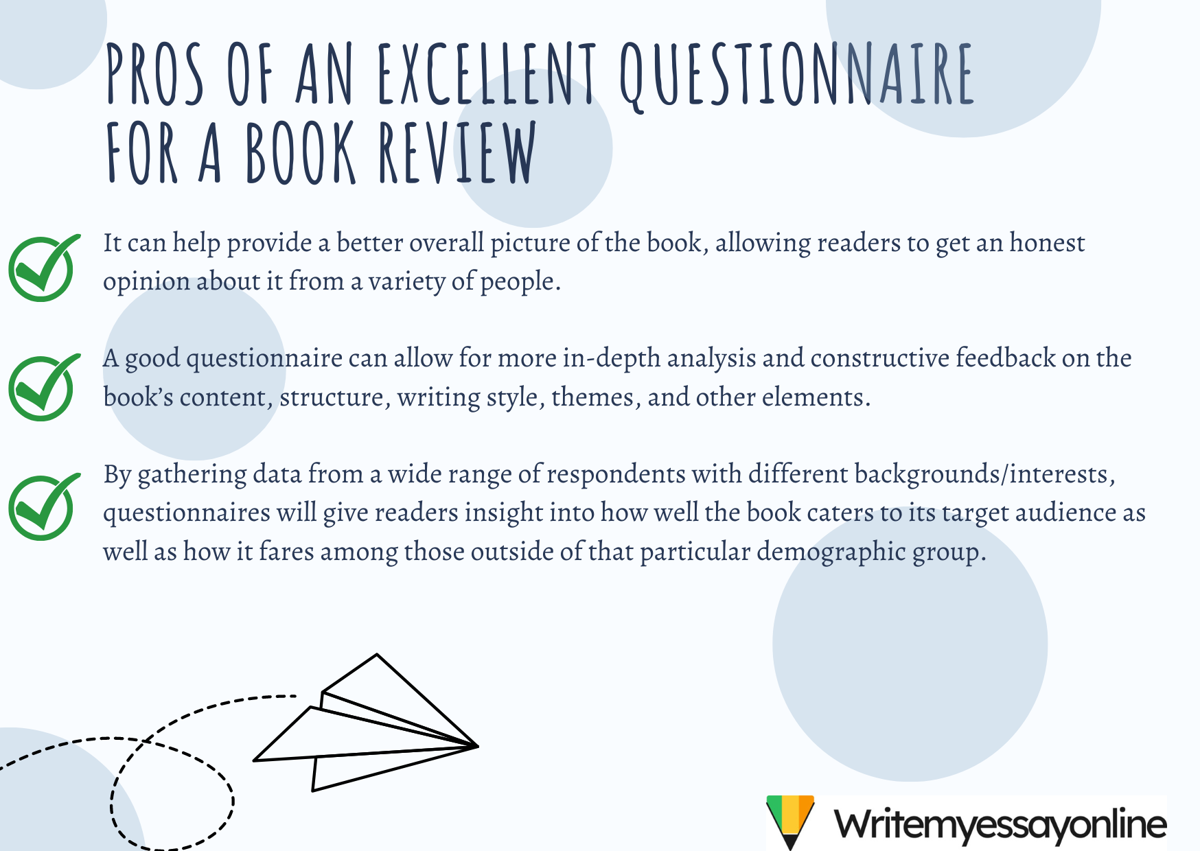 Pros of an Excellent Questionnaire for a Book Review