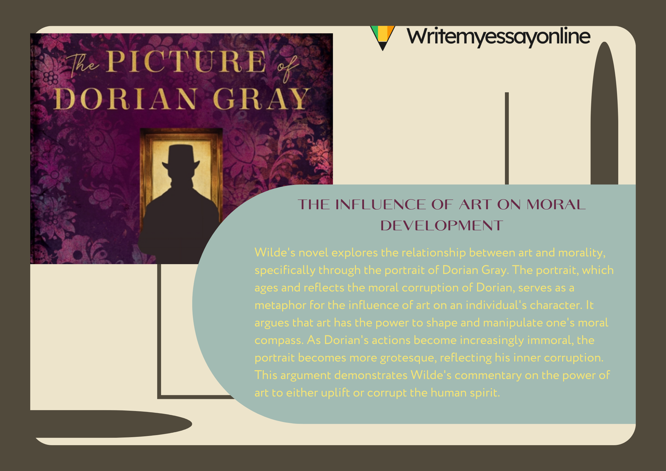 art and moral development The Picture of Dorian Gray argument example