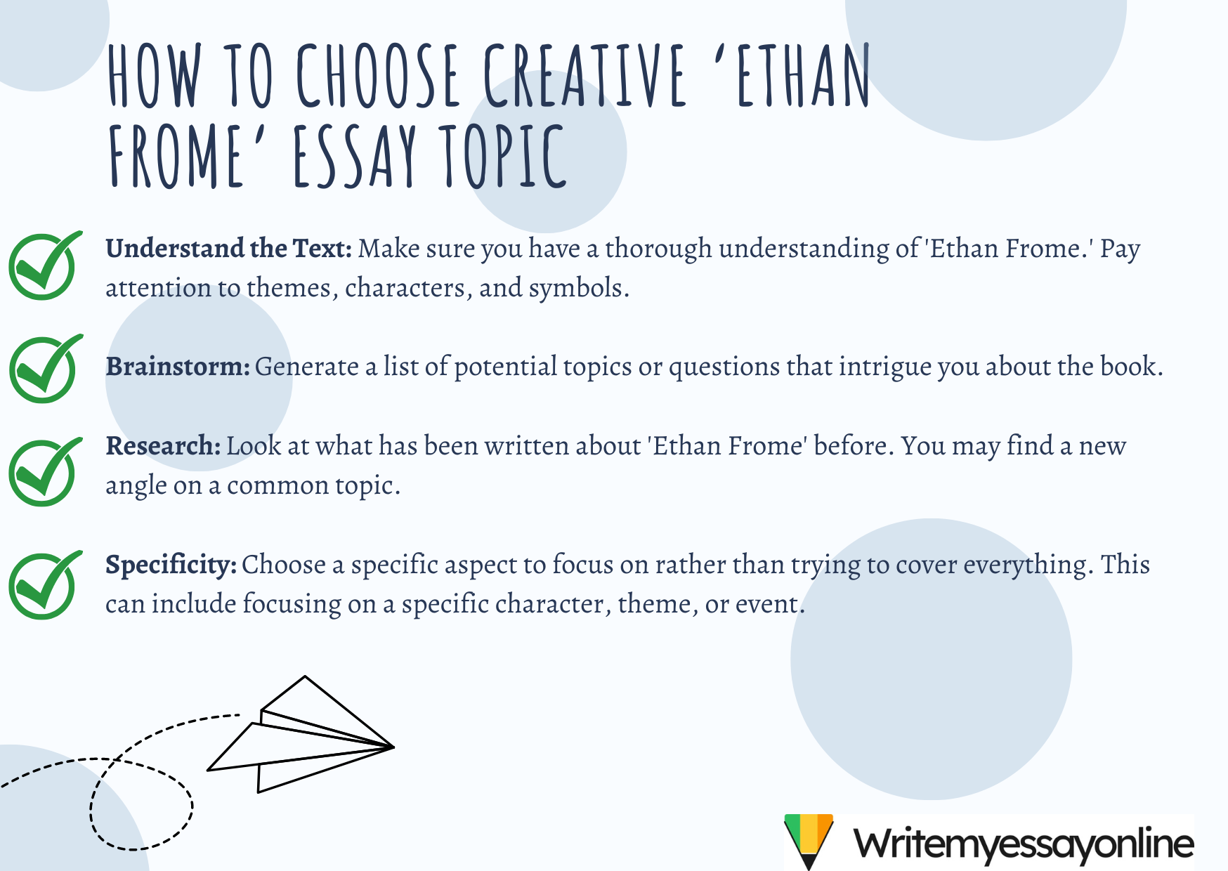 How to Choose Ethan Frome Essay Topic